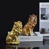 Retro Animal Ornament Luxury Miniatures Figurine Sculpture Crafts Lion Statue  Entrance