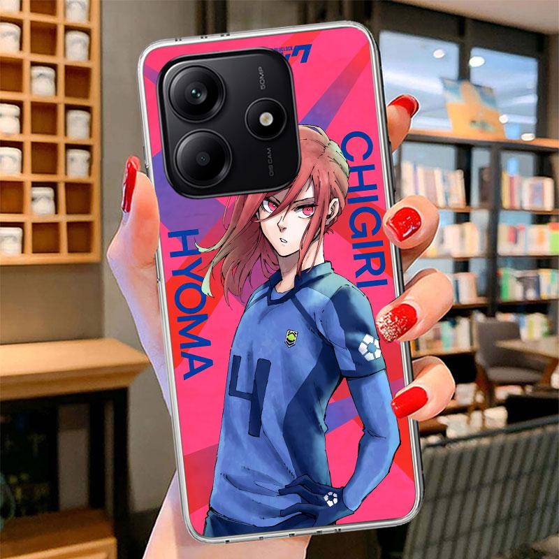 Hot Anime Blue Lock Phone Case For Xiaomi Redmi Note 15 14 13 12 11 10 Pro Plus 14S 12S 11S 11T 11E 10S Soft Fundas Shell Redmi