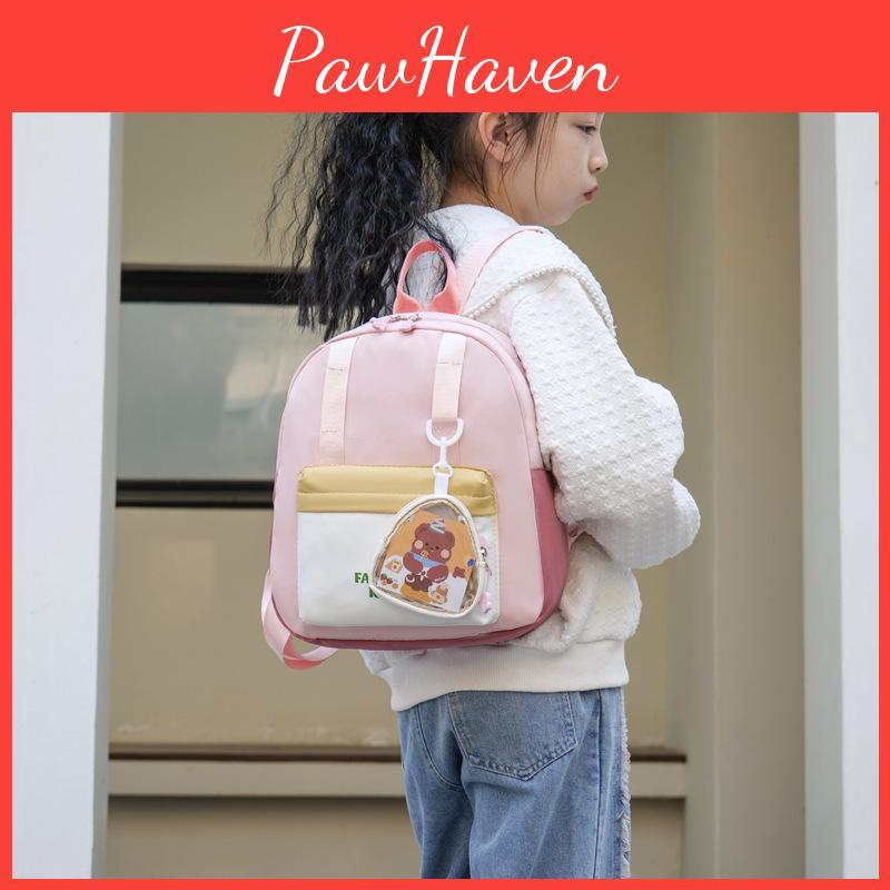 Adorable Nursery Cartoon Backpack For Boys And Girls Lightweight Nylon Bag School