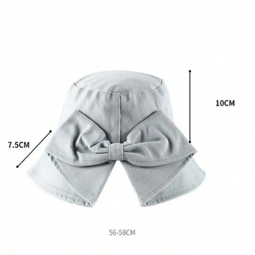 Women's Bowknot Fisherman Hat Spring Summer Outdoor Sun Hat Face Covering Double-Sided UV Protection Sun Hat Double-Sided Solid Color Foldable Sun