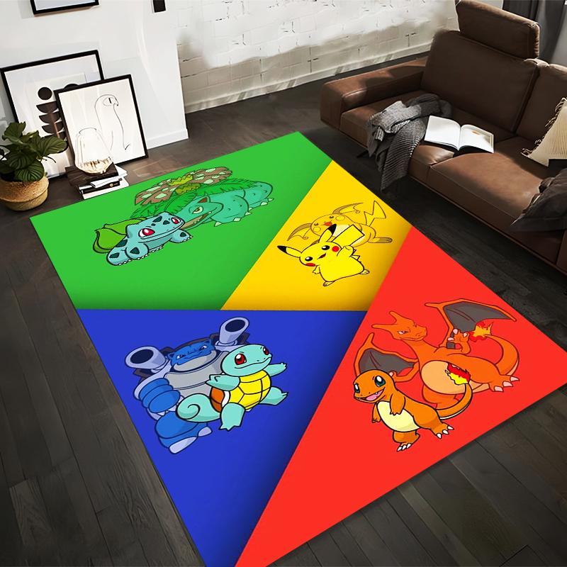 

Colorful Cartoon Character Carpet with Animals and Fun Design Pattern Suitable for use as an anti-slip for living room bedroom sofas 40x60cm( 15x23in )