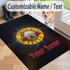 Custom Text Printed Rug Guns N’ Roses Non Slip Floor Carpet For Home Room Decor