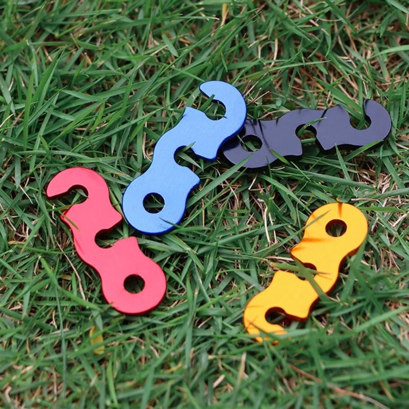 30Pcs Tent Wind Rope Buckle Adjustable Guyline Cord Adjuster Aluminium Alloy Cord Buckles for Outdoor, Camping, Picnics