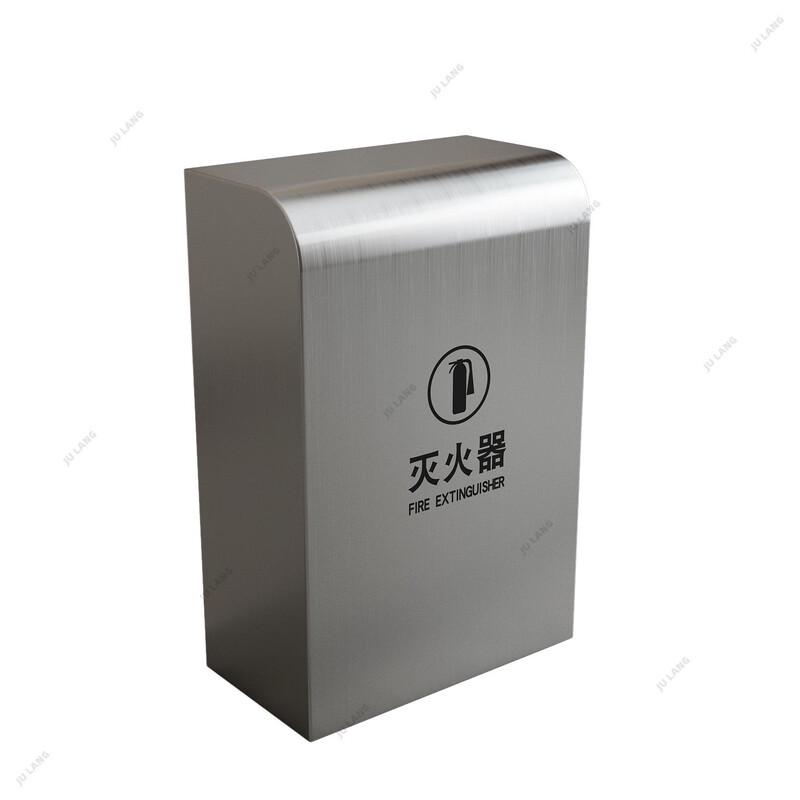 Stainless Steel Decorative Fire Extinguisher Storage Box For 2-3kg Extinguishers