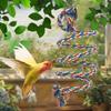 Bird Rope Perch Interactive Colorful Swing Toys Cockatiel Perch Bird Cage Swing Toys For Parakeet Conure Canaries Hamster Indoor