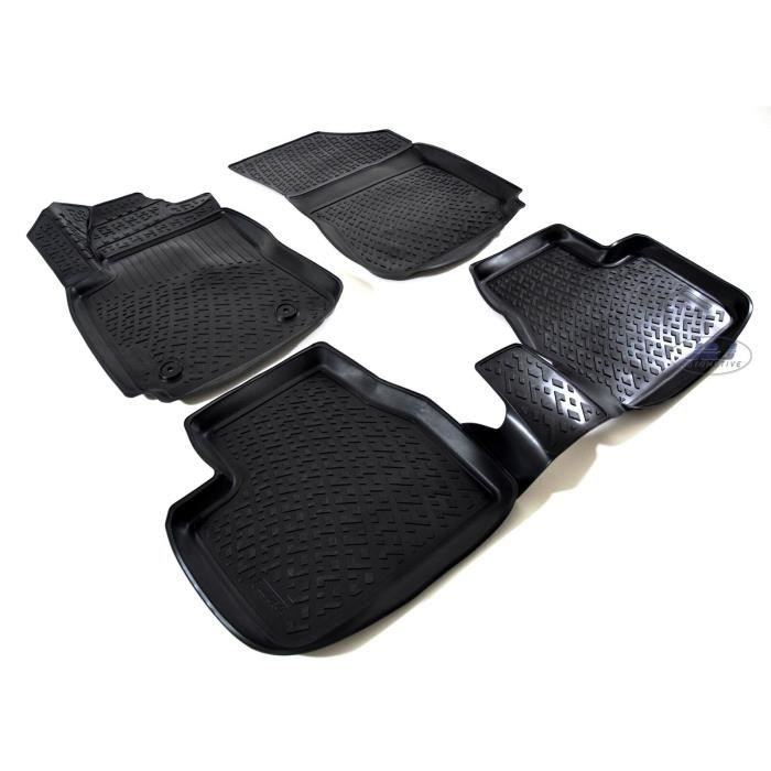 Tapis De Sol - 3D EXCLUSIVE - Citroën C4 Cactus - Caoutchouc - 4 Pièces - Sur Mesure