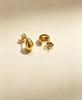 Titanium Steel Water Drop Stud Earrings: Geometric Design for Women