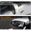 Car Side Mirror Rain Visor Eyebrow for Ford Escape Kuga 2013-2019 Rainproof Waterproof Auto Rearview Mirror Cover Accessories ABS Carbon Fiber 2Pcs