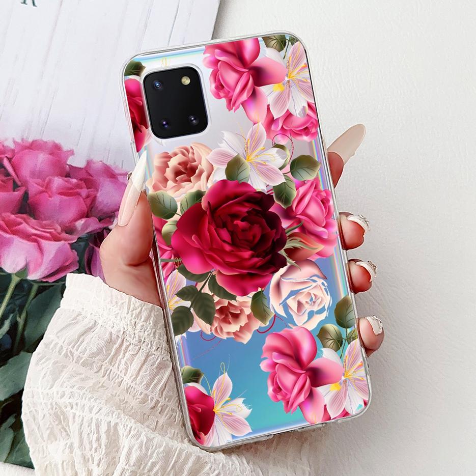 For Samsung Galaxy Note 10 Lite Case SM-N770F Luxury Love Heart Painted Cover Soft Slim Phone Case For Samsung Note10 Lite Shell