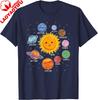 Solar System Planet Space Planets Boys Girls Toddlers TShirt Science Fiction Crewneck Short Sleeved Unisexs Printed Tee