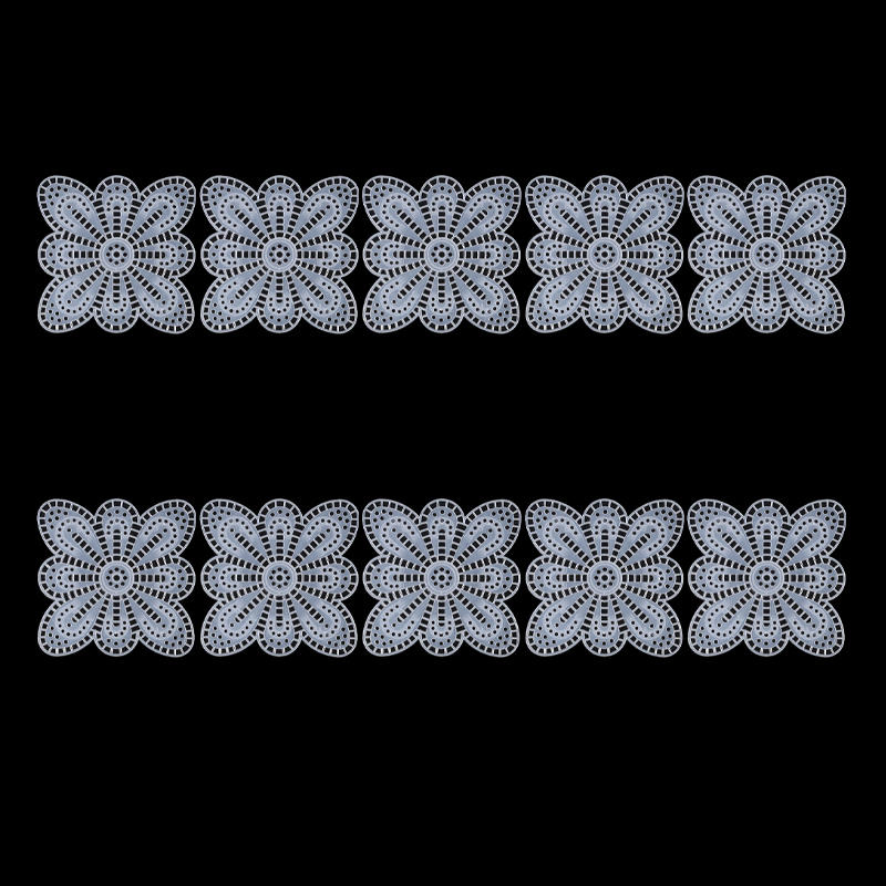10PCS Plastic Butterfly Flower Mesh Sheets Crochet Jewelry DIY Handmade Craft Weaving Pads Bag Accessories Craft Supplies