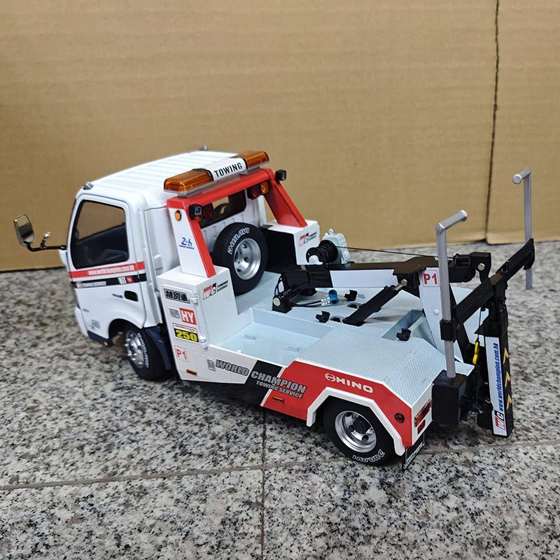 1/18 Tiny Shadow Hino 300 Wei Chuan Trailer Model Alloy Car Model Collection and Appreciation