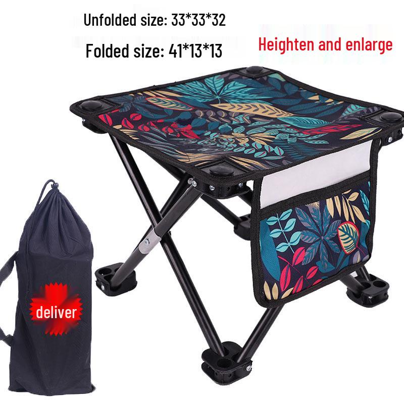 Portable Outdoor Folding Stool for Fishing, Sketching, and Picnics