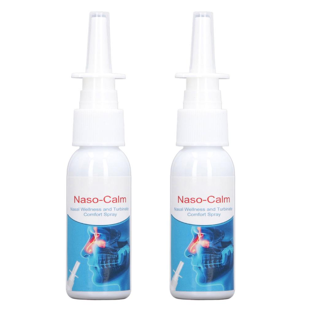 2pcs Nasal Congestion Relief Spray 30ml Portable Thinning Mucus Herbal Extract Nose Sinus Relief