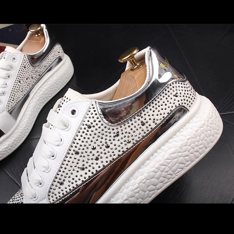 Fashion Men's new thick-soled rhinobason tide shoes every muffin tide men's shoes increase elastic sports casual shoes 6