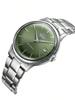 Watch Unisex Mechanical Watch Automatic/Manual Dual-Mode Movement, 30M Water Resistance, Green Dial, Metal Strap RA-AC0M09E30B