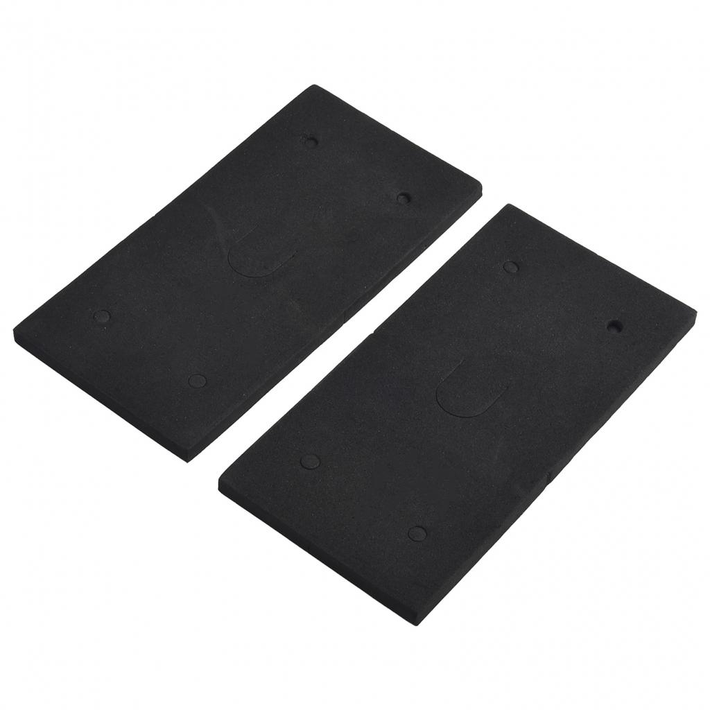 Sander Back Pads Foam 18.5x9.3x0.8cm Black Easy Installation