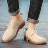 Fashion Men's Derby Shoe Oxford Lace Up Suede Leather Shoes Casual Shoes Outdoor Dress Shoes