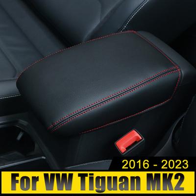 Automobilio priedai Volkswagen VW Tiguan MK2 2016 2017 2018 2019 2020 2021 2022 2023 PU porankio konsolės dangtelis pagalvėlė dėžutės dėklas