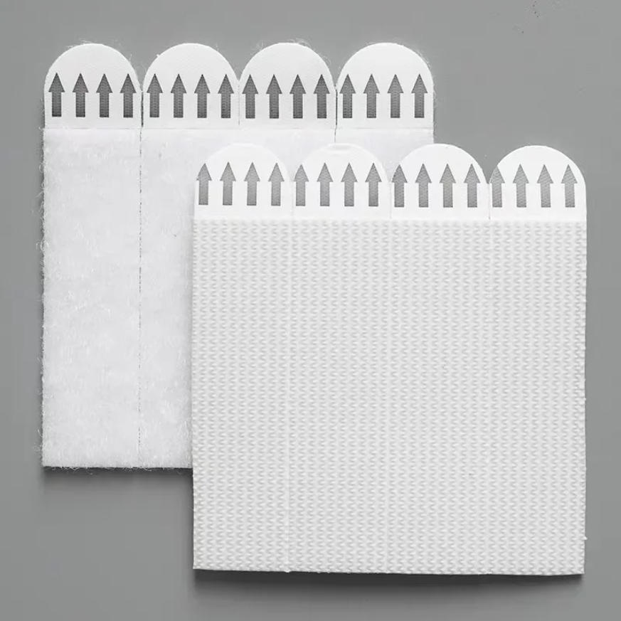 12Pairs Velcro Strap Tapes Removable Adhesive Hook Loop Tape Picture Hanging Strips No Wall Damage Fixing Wall Hanger Punch-free