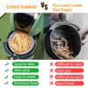 20cm Silicone Air Fryers Oven Baking Tray Pizza Fried Chicken Airfryer Silicone Basket Reusable Airfryer Pan Liner Accessories