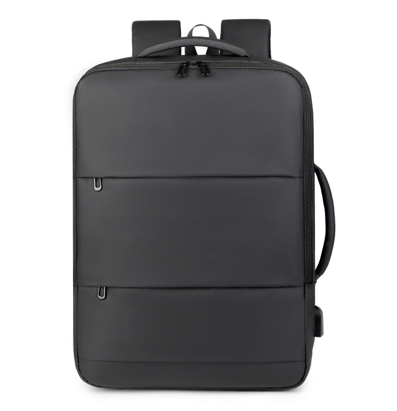 

High-Capacity Men s Expandable Travel Backpack with USB for Laptops чорний