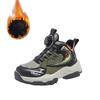 Cool Personality Rotating Button Shoes Wear-resistant Outdoor Hiking Shoes Winter Velvet Warm Boys Shoes Fashion