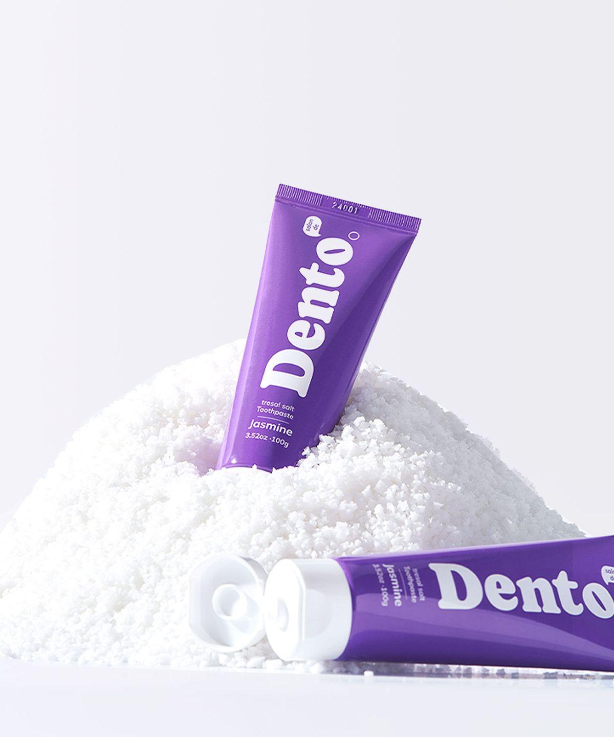 Salon de Dento Fluoride-Free Mild Purple Jasmine Mint Salt Toothpaste