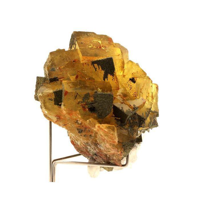 Pierres et Minéraux. Fluorite, Calcite, Pyrite. 1374.5 ct. Villabona Mines, Asturias, Espagne.