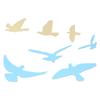 Bird Shape Mirror Wall Sticker   Wall Decals for Living Room Bedroom Decoration