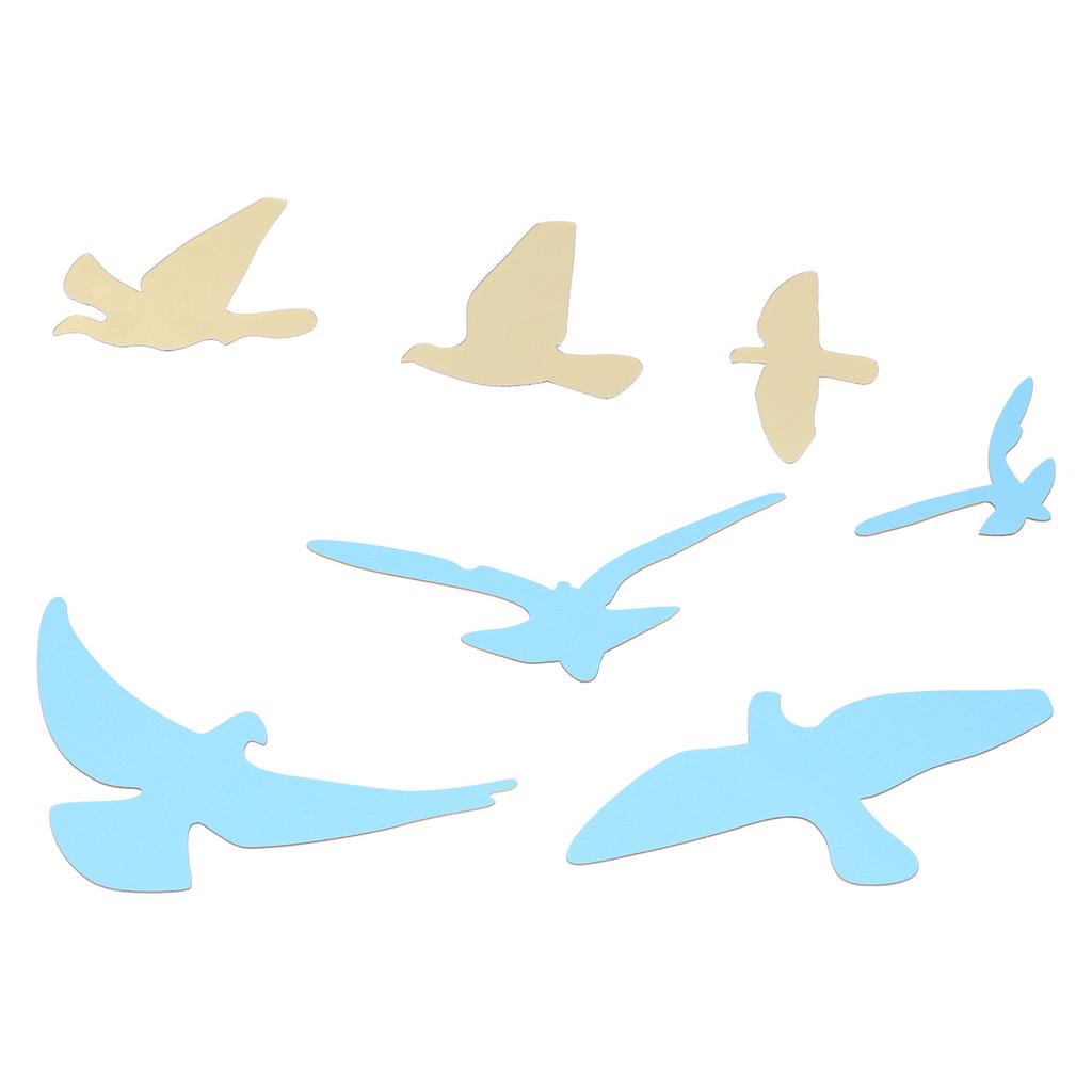 Bird Shape Mirror Wall Sticker Wall Decals for Living Room Bedroom Decoration