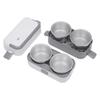 2L Portable Electric Self Cooking Heating Bento Lunch Box Multifunctional Food Steamer,110V,Stainless Steel