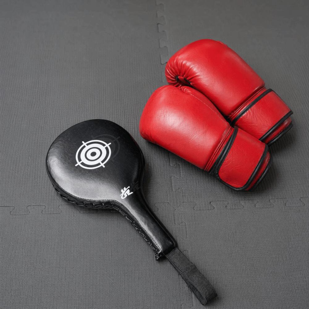 PU Boxing Target Paddle Black Black PU Boxing Target Portable Striking Target Pad  Karate Drills