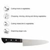 Premium Chef Knife, 7.36 Inc. Blade, Black Stainless Steel, Gift Box