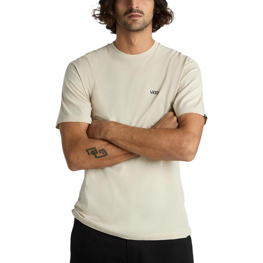 Vans Plain Round Neck Pullover Short Sleeve T-Shirt Men tops Light-Brown VN0A3CZEZO2