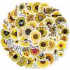 50 New Styles of Fresh Sunflower Graffiti Stickers Suitcase Guitar Skateboard Waterproof Stickers Without Glue