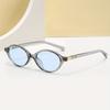 Vintage Narrow Frame Artistic Retro Fashion Glasses Unisex Oval Shape Decorative Stylish Eyewear Accessory