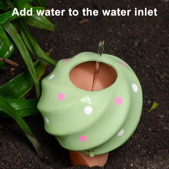 4 szt. Samonawadniające kule terakotowe 210 ml Kule do nawadniania w kropki Automatyczne kule do nawadniania roślin doniczkowych