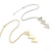 European & American Fashion Glossy Triangle Pendant Necklace