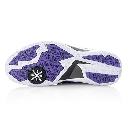 Li Ning WOW 4 Way Of Wade 4 LYFE Rutschfest Leicht Mittelhoch Basketballschuhe Herren Lila Schwarz ABAL035-9