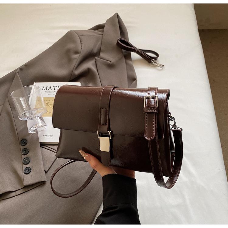 Retro Small Bag for Women, New Casual and Simple Small Square Bag, Niche and High-end Sense, Single Shoulder Crossbody Women's Bag