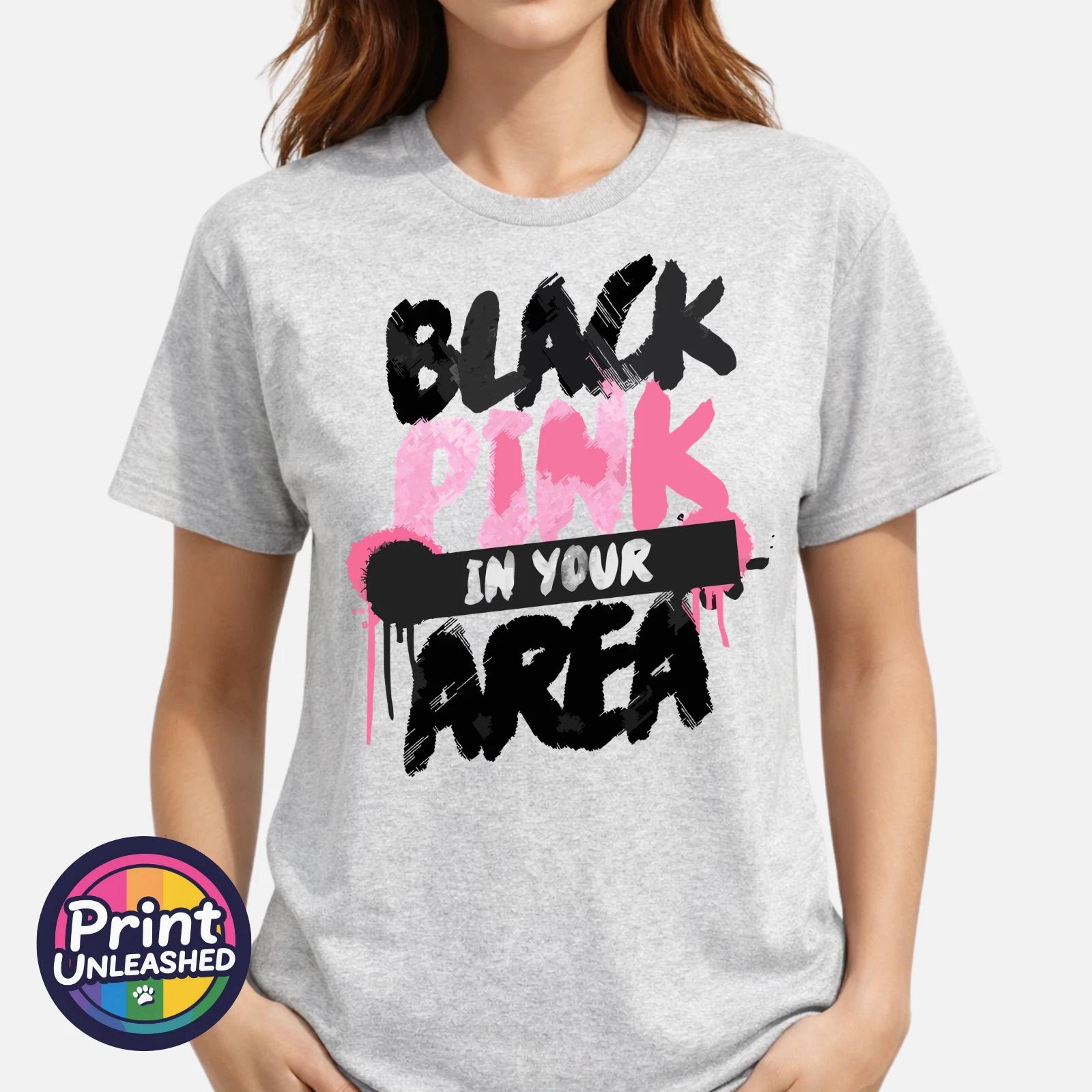 BLACKPINK T-Shirt KPOP Band In Your Area Graphic Tee Unisex Top Kids Teen Adult 3XL