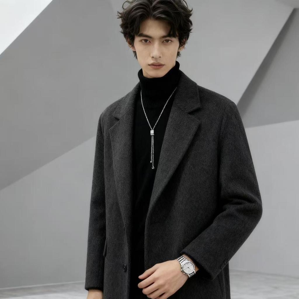 Adjustable Stainless Steel Long Necklace - Trendy, Versatile Layered Chain Design