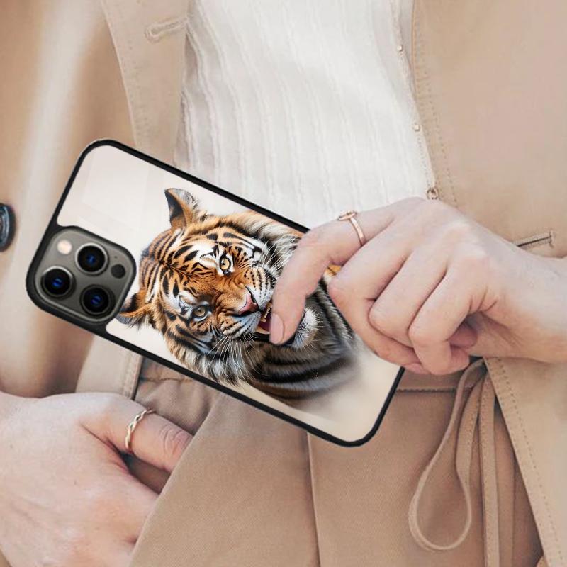 Lion Tiger Face Magnetic Phone Case For APPLE iPhone 17 Air 16 14 13 12 Pro Max 15 Plus Wireless Charge With MagSafe Cover