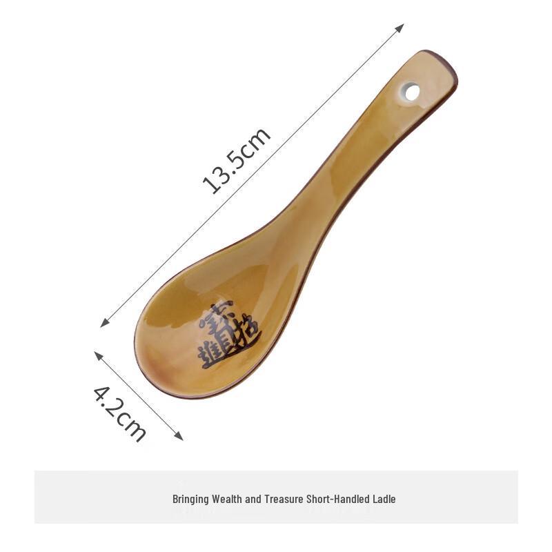 Китайский костяной фарфор Сине-белые суповые ложки - Набор из 10 штук