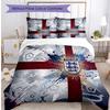 England Football Printed Bedding 3 Piece Set Cozy Breathable Bed Cover Set As Housewarming Holiday Gift