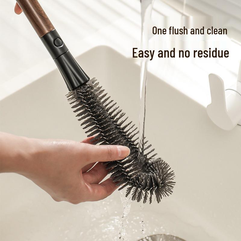 360-Degree Two-in-One Bendable Cleaning Brush for Baby Bottles and Crevices