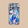 Konosuba Aqua Mobile Phone Case for Samsung Galaxy S25 S24 S23 S22 S21 S20 Note20 Plus FE Ultra Colour Protective Luxury Cover