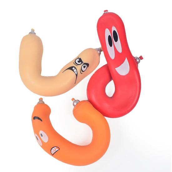 צעצוע חם וגמיש להוצאת נקניקיות עם חול זיכרון, TPR רך לפידג'ט להקלה על מתח, גאדג'ט דחיסה בצורת נקניקייה ריאליסטי לילדים ומבוגרים