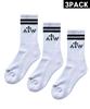 ARTISTWEAR [Package Of 3] Atw Basic Mid-Cut Crew Socks